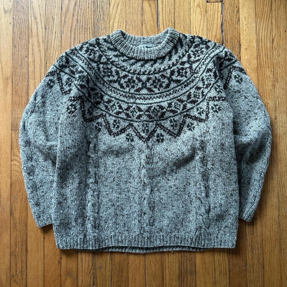 Unavailable-Vintage L.L. Bean Fair Isle Wool Blend Sweater - Picture 5 of 5